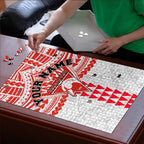Personalized Sydney Swans Puzzle Polynesian Tribal Pattern Heritage Football