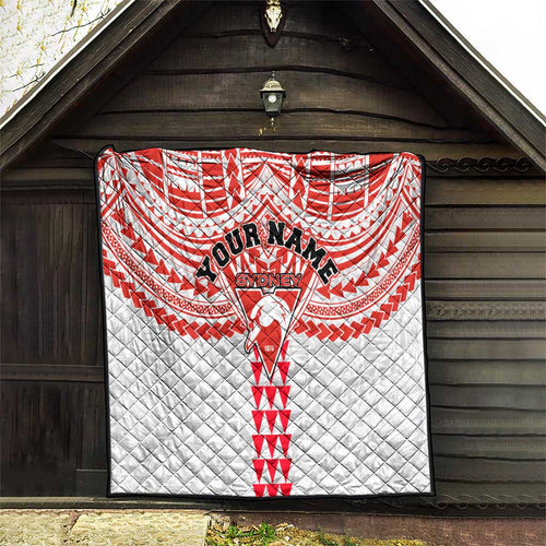 Personalized Sydney Swans Quilt Polynesian Tribal Pattern Heritage Football