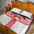Personalized Sydney Swans Quilt Bed Set Polynesian Tribal Pattern Heritage Football