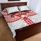 Personalized Sydney Swans Quilt Bed Set Polynesian Tribal Pattern Heritage Football