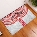 Personalized Sydney Swans Rubber Doormat Polynesian Tribal Pattern Heritage Football