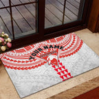 Personalized Sydney Swans Rubber Doormat Polynesian Tribal Pattern Heritage Football