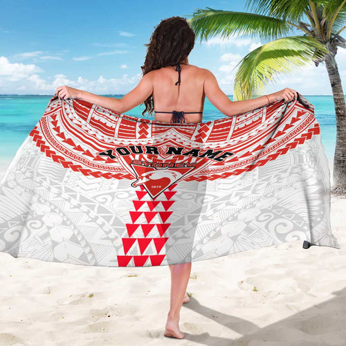 Personalized Sydney Swans Sarong Polynesian Tribal Pattern Heritage Football