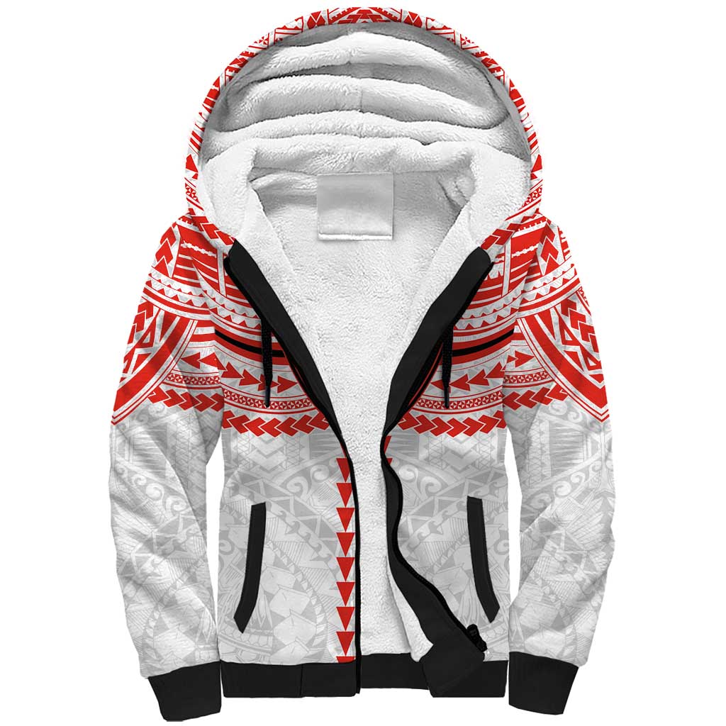 Personalized Sydney Swans Sherpa Hoodie Polynesian Tribal Pattern Heritage Football