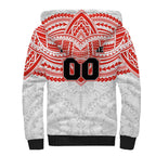 Personalized Sydney Swans Sherpa Hoodie Polynesian Tribal Pattern Heritage Football