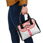 Personalized Sydney Swans Shoulder Handbag Polynesian Tribal Pattern Heritage Football