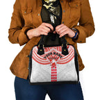 Personalized Sydney Swans Shoulder Handbag Polynesian Tribal Pattern Heritage Football