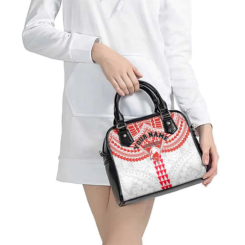 Personalized Sydney Swans Shoulder Handbag Polynesian Tribal Pattern Heritage Football
