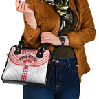 Personalized Sydney Swans Shoulder Handbag Polynesian Tribal Pattern Heritage Football