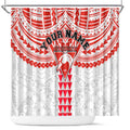 Personalized Sydney Swans Shower Curtain Polynesian Tribal Pattern Heritage Football