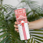 Personalized Sydney Swans Skinny Tumbler Polynesian Tribal Pattern Heritage Football