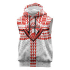 Personalized Sydney Swans Sleeveless Hoodie Polynesian Tribal Pattern Heritage Football