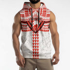 Personalized Sydney Swans Sleeveless Hoodie Polynesian Tribal Pattern Heritage Football