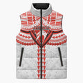 Personalized Sydney Swans Sleeveless Puffer Jacket Polynesian Tribal Pattern Heritage Football