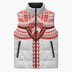 Personalized Sydney Swans Sleeveless Puffer Jacket Polynesian Tribal Pattern Heritage Football