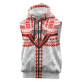 Personalized Sydney Swans Sleeveless Zip Hoodie Polynesian Tribal Pattern Heritage Football