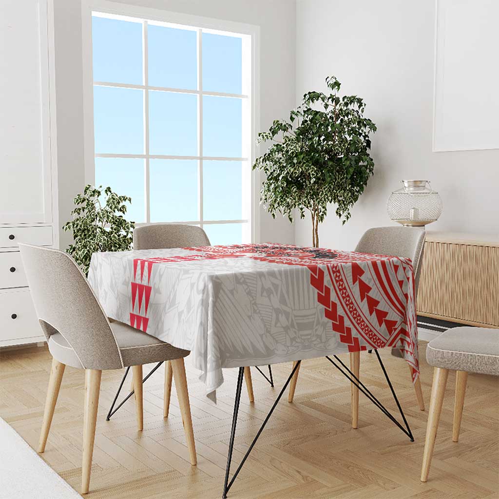 Personalized Sydney Swans Tablecloth Polynesian Tribal Pattern Heritage Football