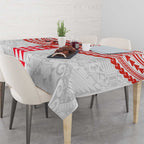 Personalized Sydney Swans Tablecloth Polynesian Tribal Pattern Heritage Football