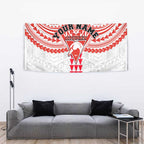 Personalized Sydney Swans Tapestry Polynesian Tribal Pattern Heritage Football