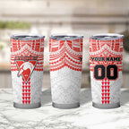 Personalized Sydney Swans Tumbler Cup Polynesian Tribal Pattern Heritage Football