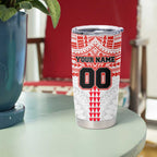Personalized Sydney Swans Tumbler Cup Polynesian Tribal Pattern Heritage Football
