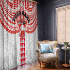 Personalized Sydney Swans Window Curtain Polynesian Tribal Pattern Heritage Football