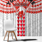 Personalized Sydney Swans Window Curtain Polynesian Tribal Pattern Heritage Football