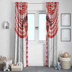 Personalized Sydney Swans Window Curtain Polynesian Tribal Pattern Heritage Football