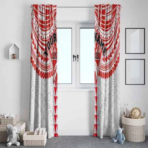 Personalized Sydney Swans Window Curtain Polynesian Tribal Pattern Heritage Football