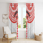 Personalized Sydney Swans Window Curtain Polynesian Tribal Pattern Heritage Football