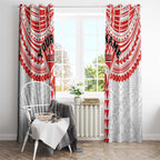 Personalized Sydney Swans Window Curtain Polynesian Tribal Pattern Heritage Football