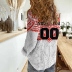 Personalized Sydney Swans Women Casual Shirt Polynesian Tribal Pattern Heritage Football