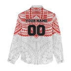 Personalized Sydney Swans Women Casual Shirt Polynesian Tribal Pattern Heritage Football