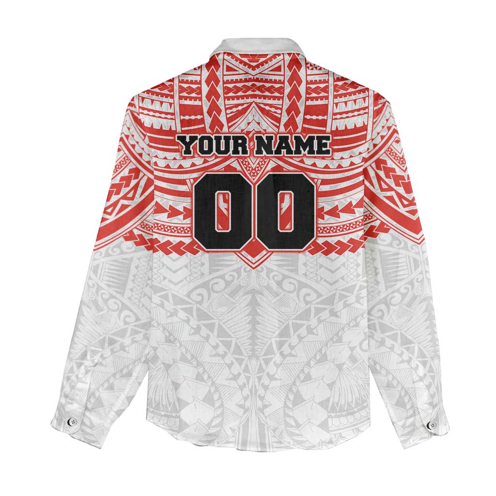 Personalized Sydney Swans Women Casual Shirt Polynesian Tribal Pattern Heritage Football