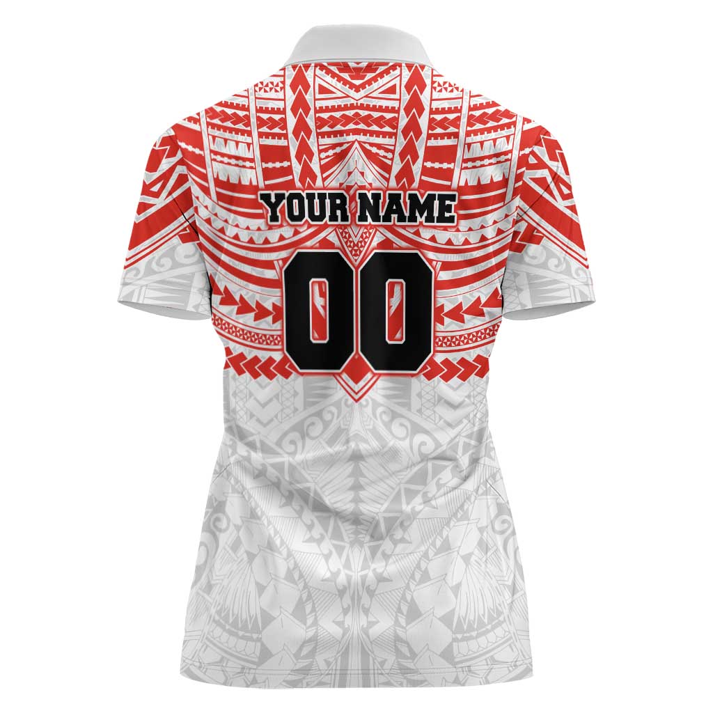 Personalized Sydney Swans Women Polo Shirt Polynesian Tribal Pattern Heritage Football