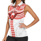 Personalized Sydney Swans Women Sleeveless Polo Shirt Polynesian Tribal Pattern Heritage Football