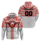Personalized Sydney Swans Zip Hoodie Polynesian Tribal Pattern Heritage Football