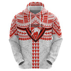 Personalized Sydney Swans Zip Hoodie Polynesian Tribal Pattern Heritage Football
