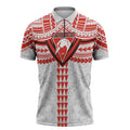 Personalized Sydney Swans Zipper Polo Shirt Polynesian Tribal Pattern Heritage Football