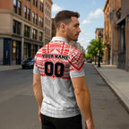 Personalized Sydney Swans Zipper Polo Shirt Polynesian Tribal Pattern Heritage Football