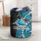 Cronulla Sharks Laundry Basket Polynesian Tribal Tattoo Pacific Sport Art