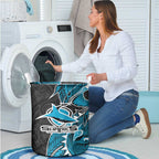 Cronulla Sharks Laundry Basket Polynesian Tribal Tattoo Pacific Sport Art
