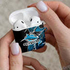 Cronulla Sharks AirPods Case Polynesian Tribal Tattoo Pacific Sport Art