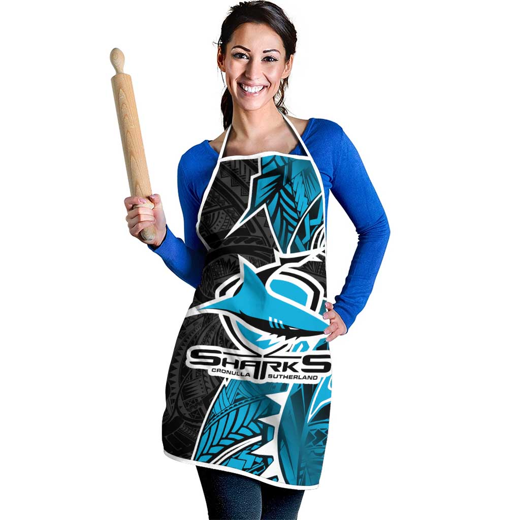 Cronulla Sharks Apron Polynesian Tribal Tattoo Pacific Sport Art
