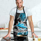 Cronulla Sharks Apron Polynesian Tribal Tattoo Pacific Sport Art
