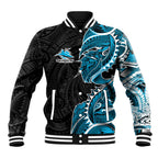 Cronulla Sharks Baseball Jacket Polynesian Tribal Tattoo Pacific Sport Art