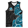 Cronulla Sharks Basketball Jersey Polynesian Tribal Tattoo Pacific Sport Art