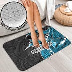 Cronulla Sharks Bathroom Set Polynesian Tribal Tattoo Pacific Sport Art