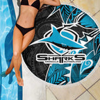 Cronulla Sharks Beach Blanket Polynesian Tribal Tattoo Pacific Sport Art