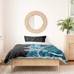 Cronulla Sharks Bedding Set Polynesian Tribal Tattoo Pacific Sport Art